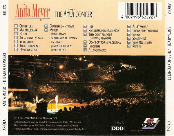 Anita Meyer : The Ahoy Concert (CD, Album)