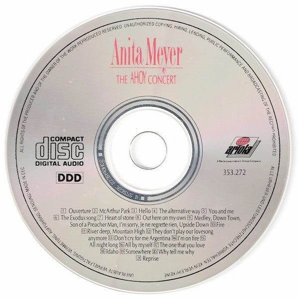 Anita Meyer : The Ahoy Concert (CD, Album)