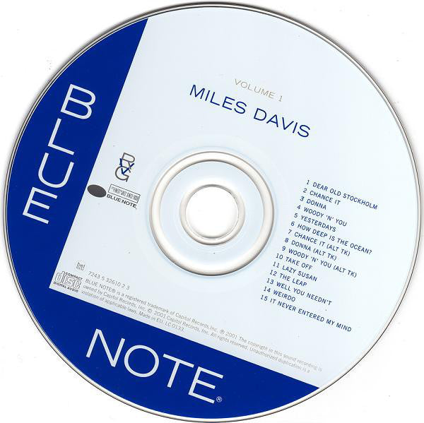 Miles Davis : Volume 1 (CD, Comp, Mono, RE, RM)