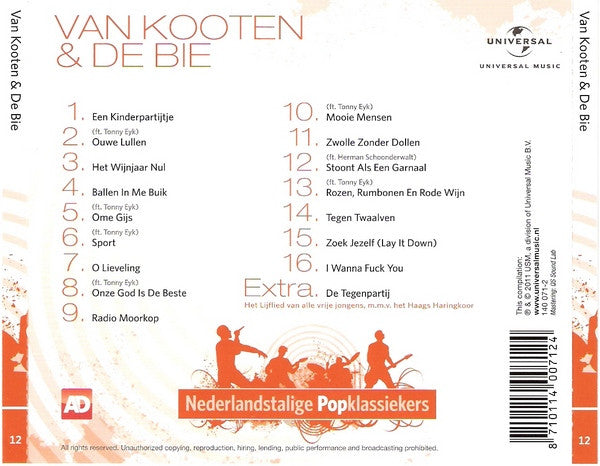 Van Kooten & De Bie : Nederlandstalige Popklassiekers (CD, Comp)