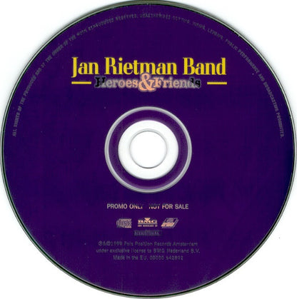 Jan Rietman Band : Heroes & Friends (CD, Single, Promo)