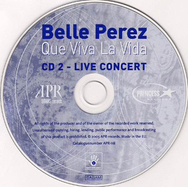 Belle Perez : Que Viva La Vida (2xCD, Album)