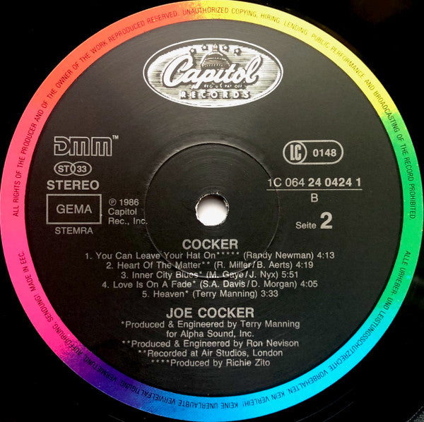 Joe Cocker : Cocker (LP, Album)