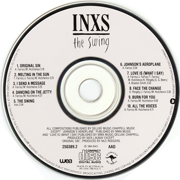 INXS : The Swing (CD, Album, RE)