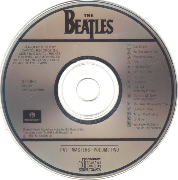 The Beatles : Past Masters • Volume Two (CD, Comp, Jax)