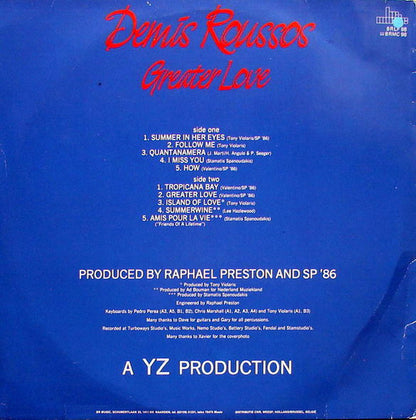 Demis Roussos : Greater Love (LP, Album)