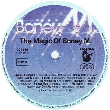 Boney M. : The Magic Of Boney M. - 20 Golden Hits (LP, Comp)