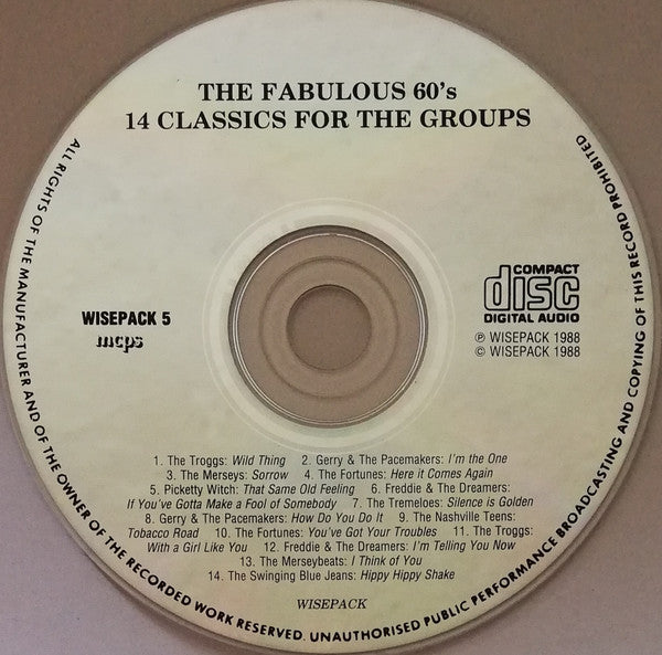 Various : 60's The Groups (CD, Comp)