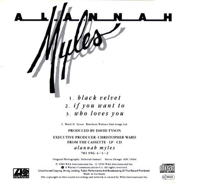 Alannah Myles : Black Velvet (CD, Single)