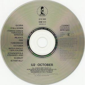 U2 : October (CD, Album, RE)