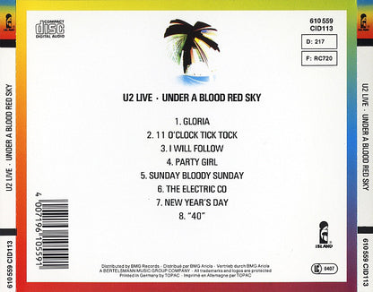 U2 : Under A Blood Red Sky (Live) (CD, Album, RE)