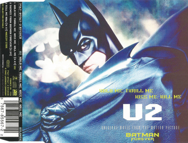 U2 : Hold Me, Thrill Me, Kiss Me, Kill Me (Original Music From The Motion Picture Batman Forever) (CD, Single)