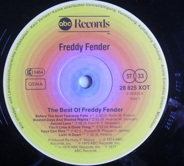 Freddy Fender (2) : The Best Of Freddy Fender (LP, Comp)