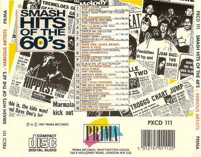 Various : Smash Hits Of The 60's (CD, Comp)