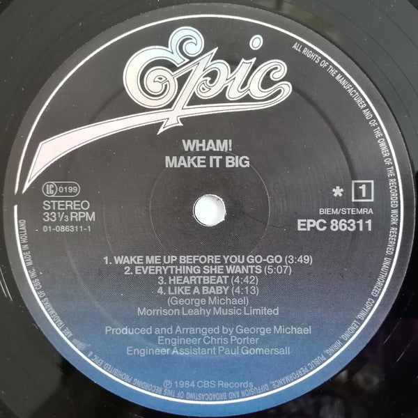 Wham! : Make It Big (LP, Album, Ltd, Pos)