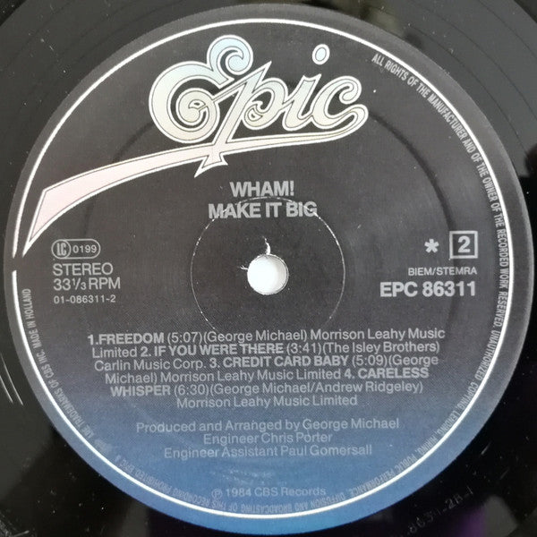 Wham! : Make It Big (LP, Album, Ltd, Pos)