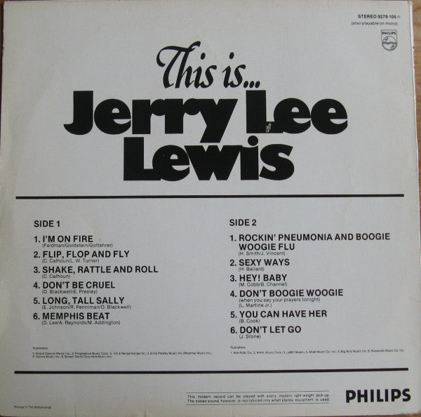 Jerry Lee Lewis : This Is... (LP, Album, Comp)