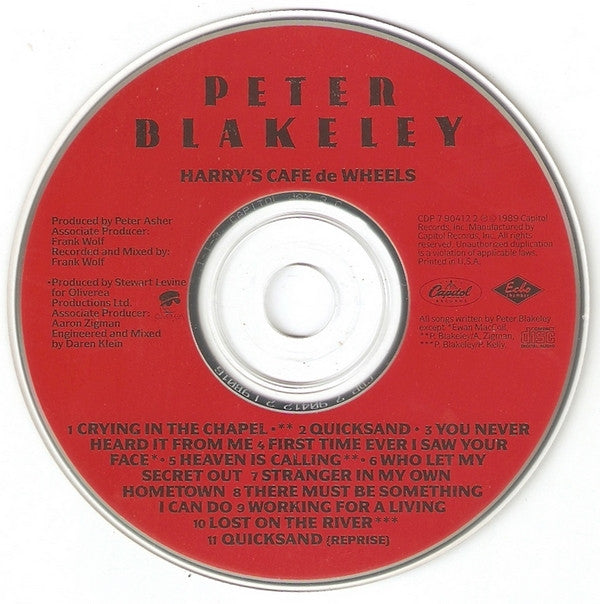 Peter Blakeley : Harry's Cafe De Wheels (CD, Album)