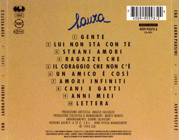 Laura Pausini : Laura (CD, Album)