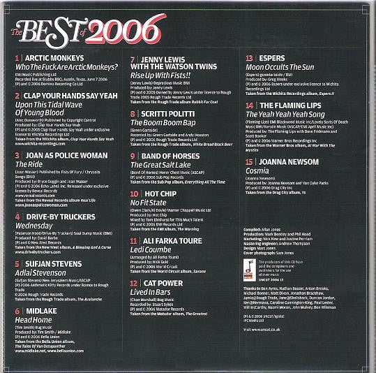 Various : The Best Of 2006 (15 Brilliant Tracks From Uncut's Albums Of The Year) (Uncut Playlist) (CD, Comp, Car)