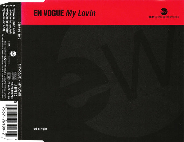 En Vogue : My Lovin (CD, Single)