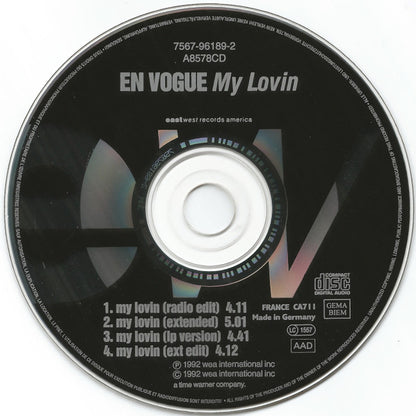 En Vogue : My Lovin (CD, Single)