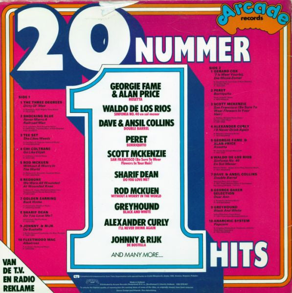 Various : 20 Nummer 1 Hits (LP, Comp)