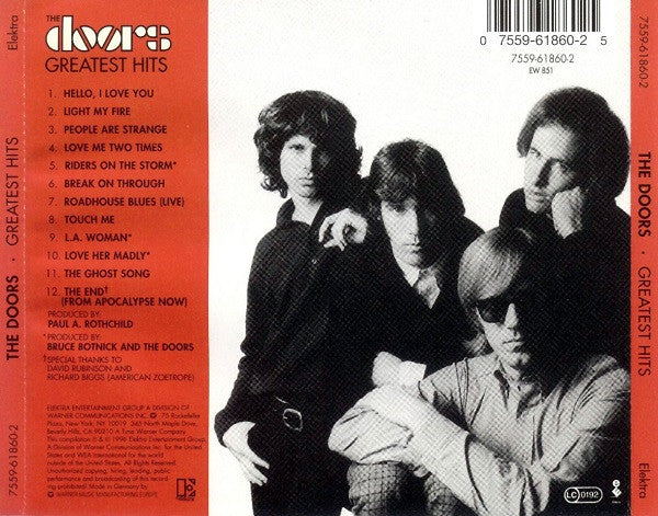 The Doors : Greatest Hits (CD, Comp, RM)