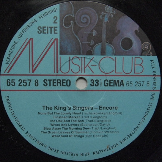 The King's Singers : Encore (LP, Album, Club)