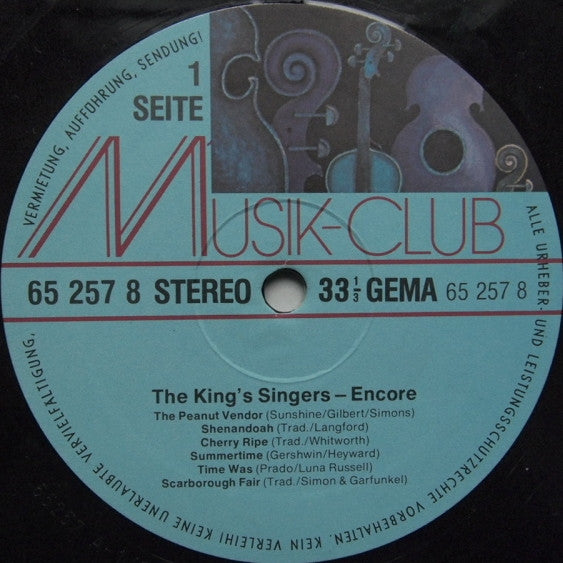 The King's Singers : Encore (LP, Album, Club)