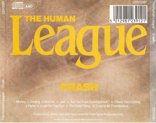 The Human League : Crash (CD, Album)