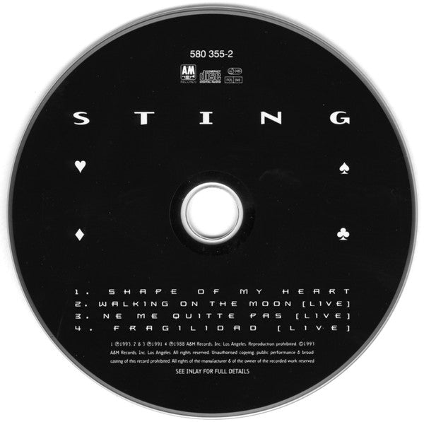 Sting : Shape Of My Heart (CD, Maxi)