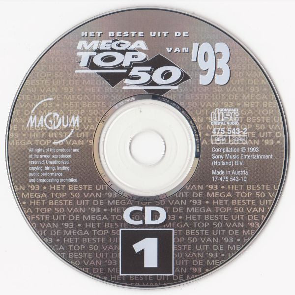 Various : Het Beste Uit De Mega Top 50 Van '93 (2xCD, Comp)