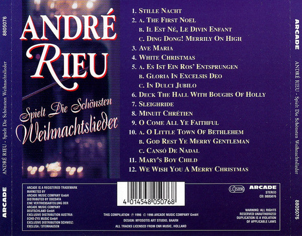 André Rieu : Spielt Die Schönsten Weihnachtslieder (CD, Album, RE)