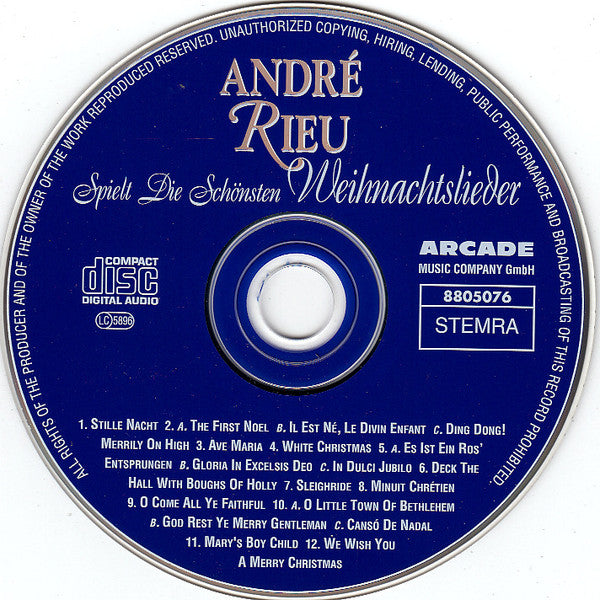 André Rieu : Spielt Die Schönsten Weihnachtslieder (CD, Album, RE)