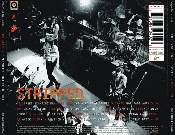 The Rolling Stones : Stripped (CD, Album, Enh)