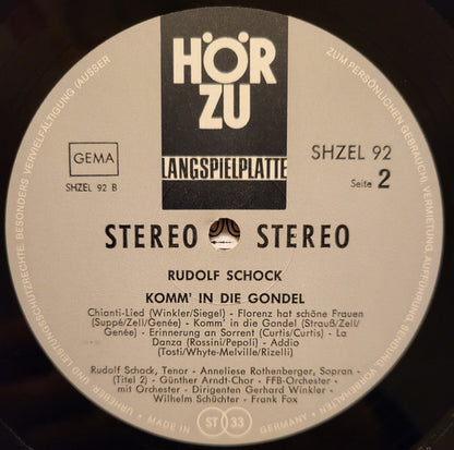 Rudolf Schock : Komm In Die Gondel... (LP, Album)