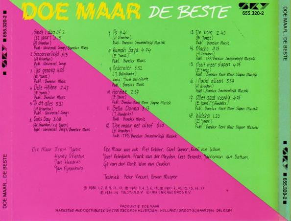 Doe Maar : De Beste (CD, Comp)