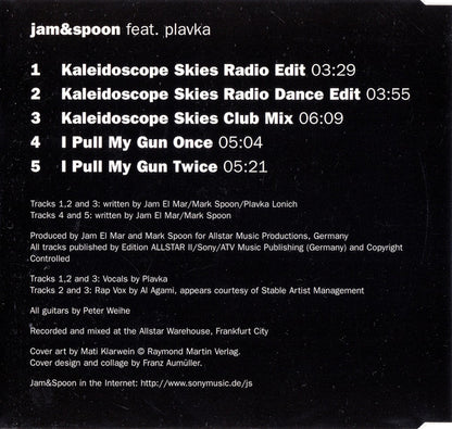 Jam&Spoon* Feat. Plavka : Kaleidoscope Skies (CD, Maxi)