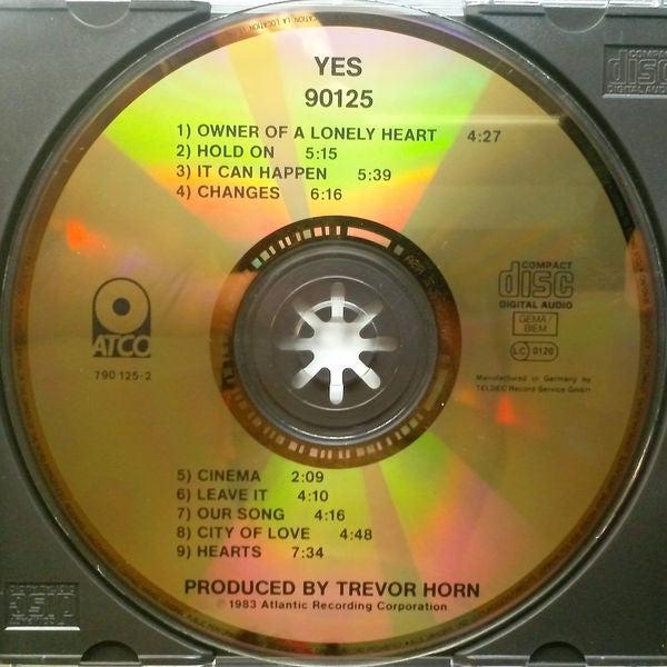 Yes : 90125 (CD, Album, RE, Gol)