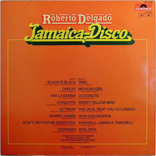 Roberto Delgado : Jamaica-Disco (LP, Album)