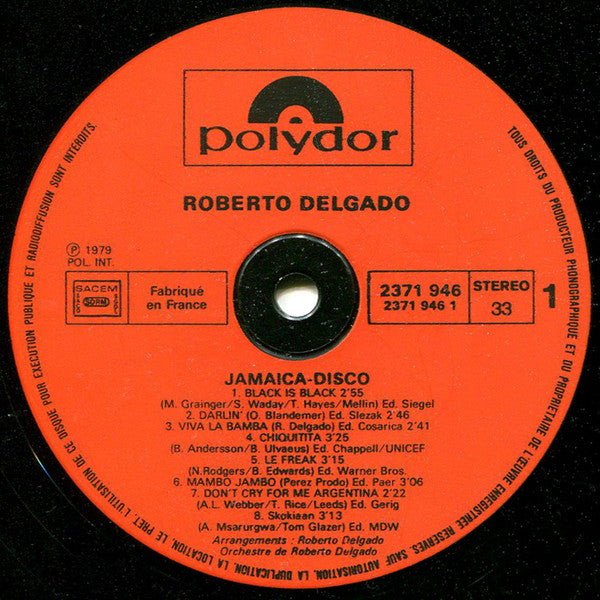 Roberto Delgado : Jamaica-Disco (LP, Album)