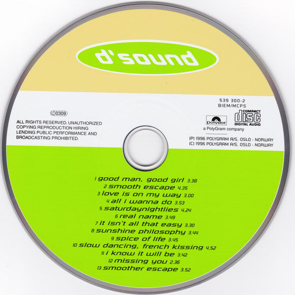 D'Sound : Spice Of Life (CD, Album)