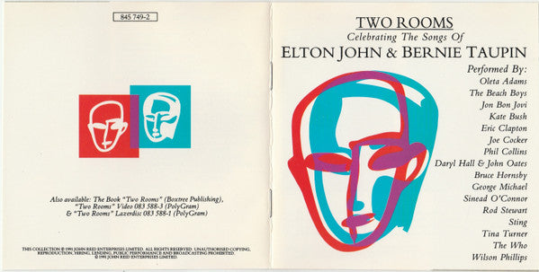 Various : Two Rooms - Celebrating The Songs Of Elton John & Bernie Taupin (CD, Album)