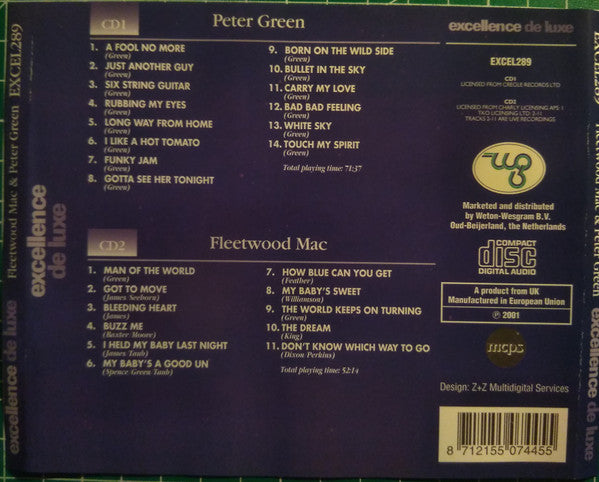 Fleetwood Mac, Peter Green (2) : 25 Blues Favourites (2xCD, Comp)