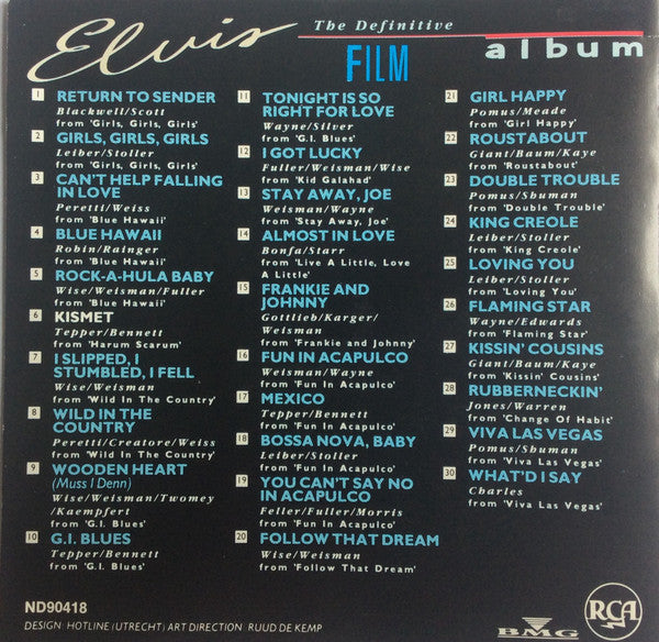 Elvis Presley : The Definitive Film Album (CD, Album, Comp)