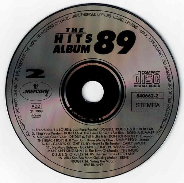 Various : The Hits Album 89 (2xCD, Comp, PDO)