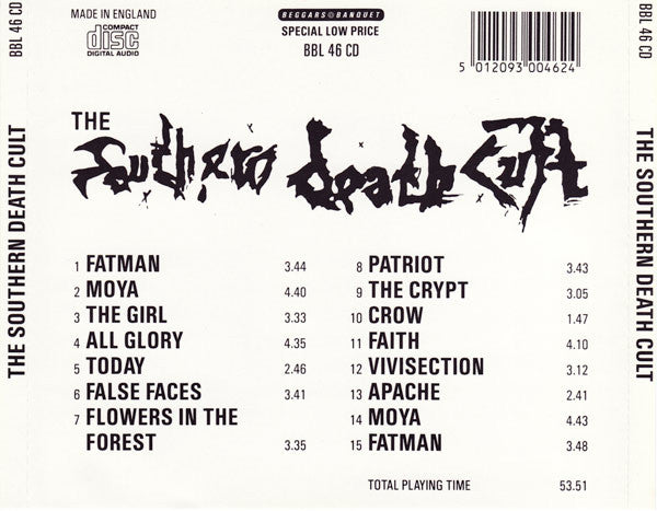 The Southern Death Cult : The Southern Death Cult (CD, Comp)