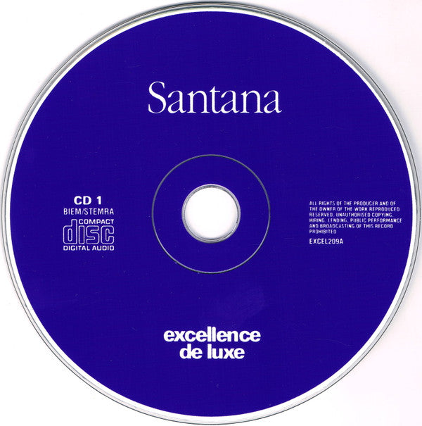 Santana : Legendary Latin Rock Tracks. Excellence De Luxe (2xCD, Comp, sli)