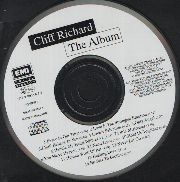 Cliff Richard : The Album (CD, Album)